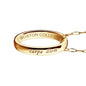 BC Monica Rich Kosann "Carpe Diem" Poesy Ring Necklace Gold Shot #3