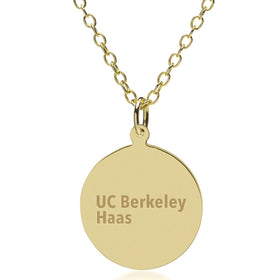 Berkeley Haas 14K Gold Pendant & Chain Shot #1