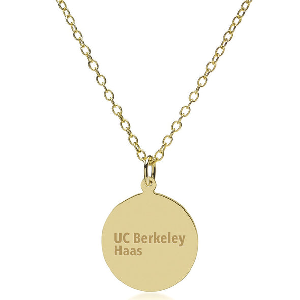 Berkeley Haas 18K Gold Pendant & Chain Shot #2