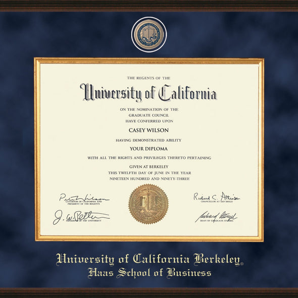 Berkeley Haas Diploma Frame - Excelsior Shot #2