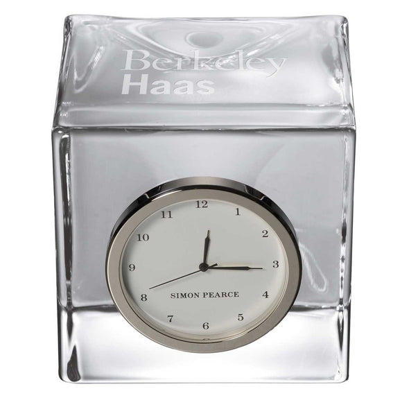 Berkeley Haas Glass Desk Clock by Simon Pearce Shot #2
