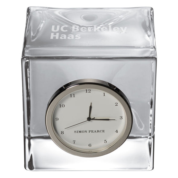 Berkeley Haas Glass Desk Clock by Simon Pearce Shot #2