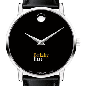 Berkeley Haas Men&#39;s Movado Museum with Leather Strap Shot #1