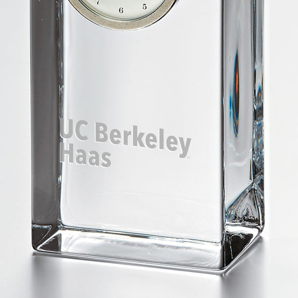 Berkeley Haas Tall Glass Desk Clock by Simon Pearce Shot #2