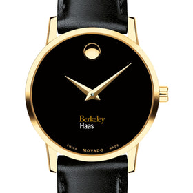 Berkeley Haas Women's Movado Gold Museum Classic Leather Shot #1