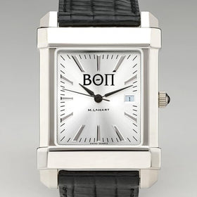 Beta Theta Pi Men's Collegiate Watch with Leather Strap Shot #1