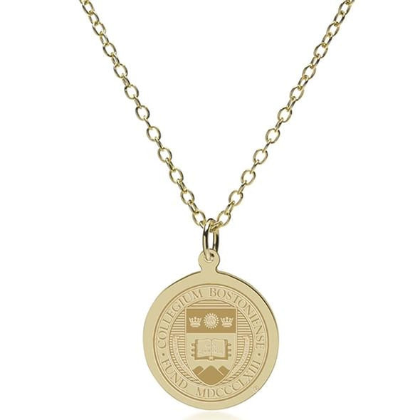 Boston College 14K Gold Pendant &amp; Chain Shot #2
