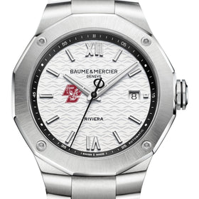 Boston College Men's Baume et Mercier 42mm Riviera Watch with White Dial & Bracelet Shot #1