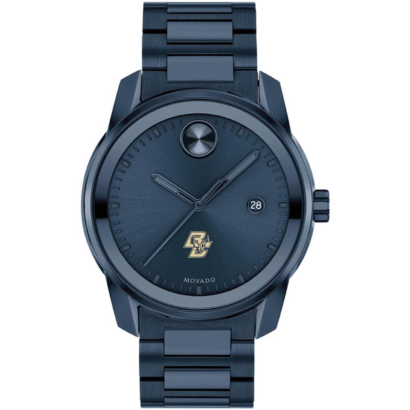 Boston College Men&#39;s Movado BOLD Blue Ion with Date Window Shot #2