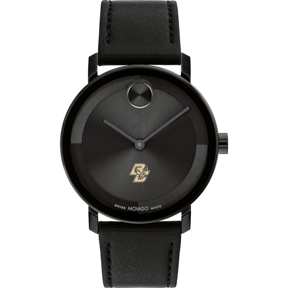Boston College Men's Movado BOLD with Black Leather Strap Shot #2