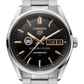 Boston College Men's TAG Heuer Carrera Day-Date Automatic with Black Dial Shot #1