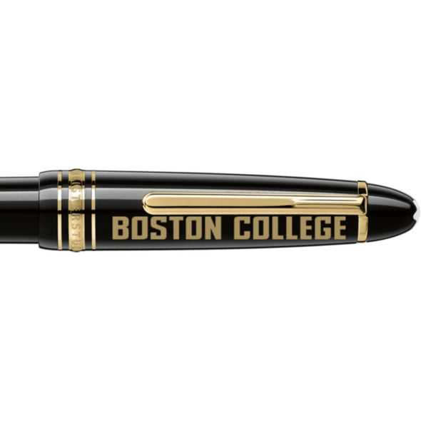 Boston College Montblanc Meisterstück Midsize Ballpoint Pen in Gold Shot #2