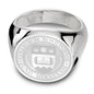 Boston College Sterling Silver Round Signet Ring Shot #2