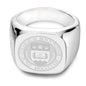 Boston College Sterling Silver Square Cushion Ring Shot #2