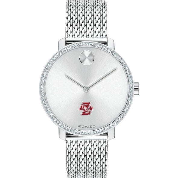Boston College Women's Movado Bold with Crystal Bezel & Mesh Bracelet Shot #2