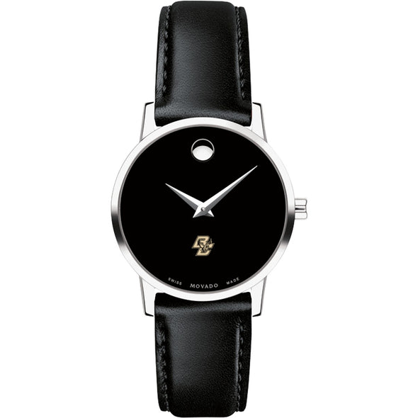 Boston College Women&#39;s Movado Museum with Leather Strap Shot #2