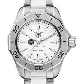 Boston College Women&#39;s TAG Heuer Steel Aquaracer with Silver Dial Shot #1