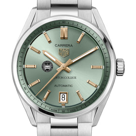 Boston College Women's TAG Heuer Steel Carrera Automatic with Green Dial Shot #1