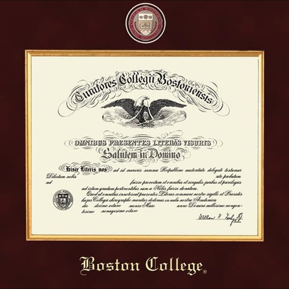 Boston Excelsior Diploma Frame Shot #2