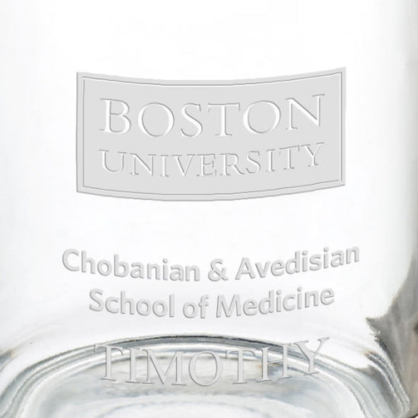 Boston University Chobanian & Avedisian School of Medicine 13 oz Glass Coffee Mug Shot #3