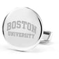 Boston University Cufflinks in Sterling Silver Shot #2