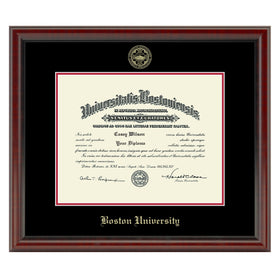 Boston University Diploma Frame, the Fidelitas Shot #1