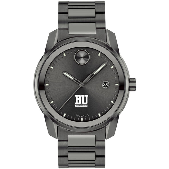 Boston University Men's Movado BOLD Gunmetal Grey with Date Window Shot #2