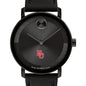 Boston University Men's Movado BOLD with Black Leather Strap Shot #1