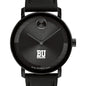 Boston University Men's Movado BOLD with Black Leather Strap Shot #1