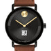 Boston University Men's Movado BOLD with Cognac Leather Strap