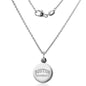 Boston University Necklace with Charm in Sterling Silver Shot #2