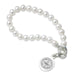 Boston University Pearl Bracelet with Sterling Silver Charm
