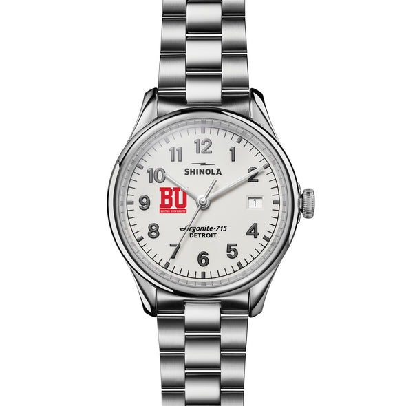 Boston University Shinola Watch, The Vinton 38 mm Alabaster Dial at M.LaHart & Co. Shot #2