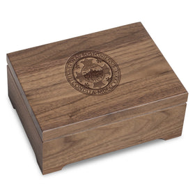 Boston University Solid Walnut Desk Box Shot #1