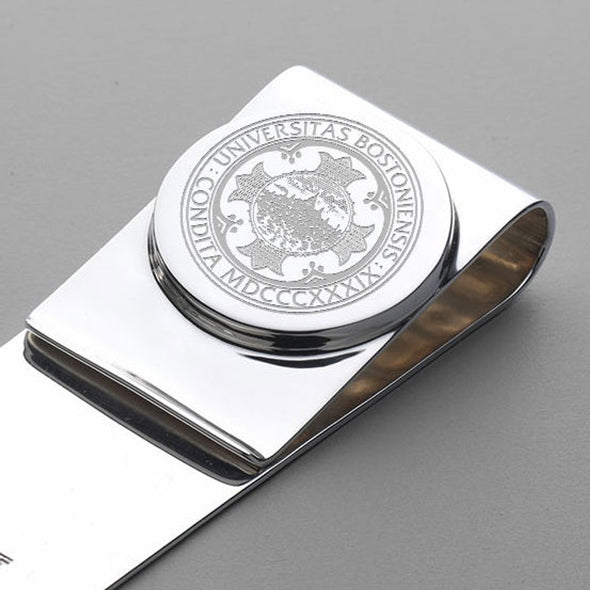Boston University Sterling Silver Money Clip Shot #2
