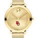 Boston University Women's Movado Bold Gold with Mesh Bracelet