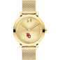 Boston University Women's Movado Bold Gold with Mesh Bracelet Shot #2