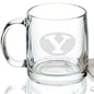 Brigham Young University 13 oz Glass Coffee Mug Shot #2