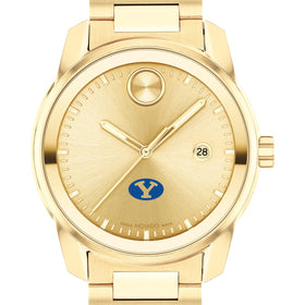Brigham Young University Men's Movado BOLD Gold with Date Window Shot #1