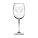 Brigham Young University Red Wine Glasses - Set of 2 - Made in the USA
