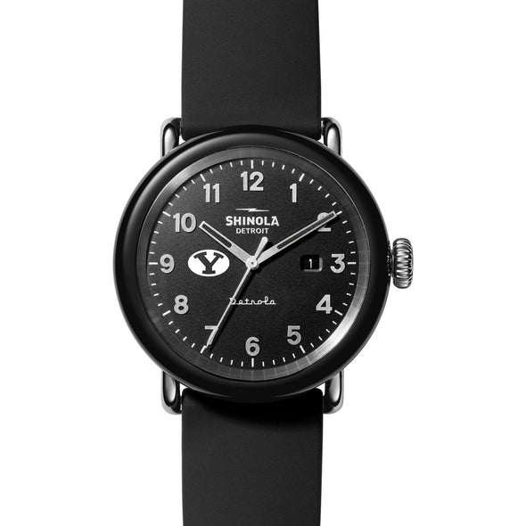 Brigham Young University Shinola Watch, The Detrola 43mm Black Dial at M.LaHart &amp; Co. Shot #2