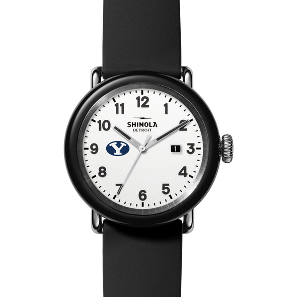 Brigham Young University Shinola Watch, The Detrola 43mm White Dial at M.LaHart &amp; Co. Shot #2