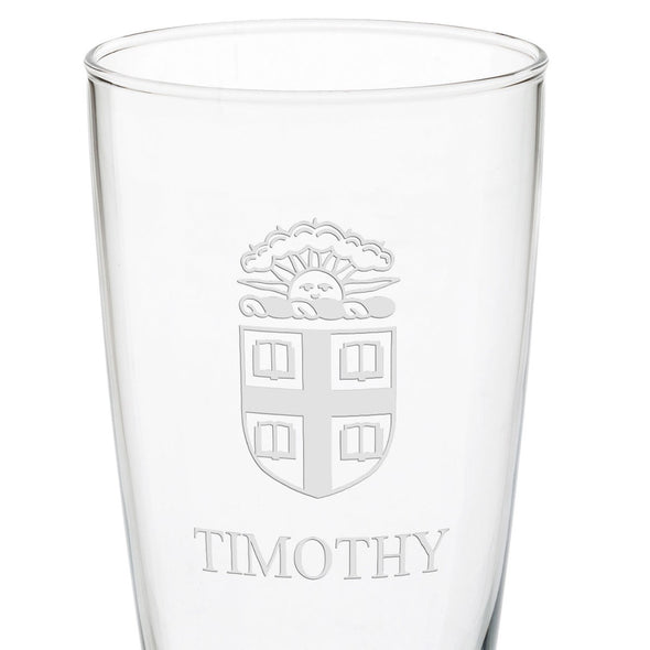 Brown 20oz Pilsner Glasses - Set of 2 Shot #3