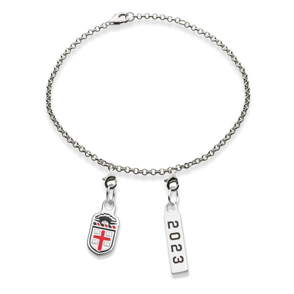 Brown Class Year Sterling Silver Anklet Shot #4