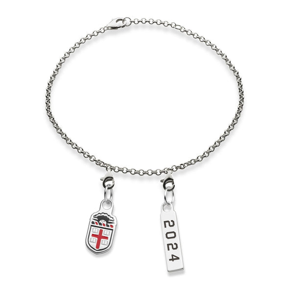 Brown Class Year Sterling Silver Anklet Shot #3