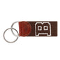 Brown Cotton Key Fob Shot #2