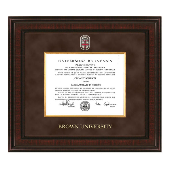 Brown Diploma Frame - Excelsior Shot #1