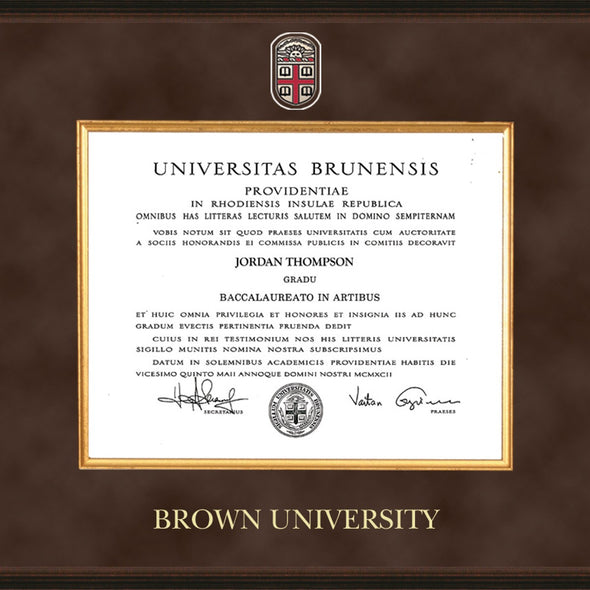 Brown Diploma Frame - Excelsior Shot #2
