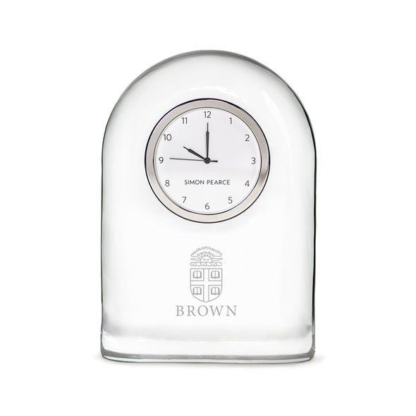 Brown Glass Clock by Simon Pearce Shot #1
