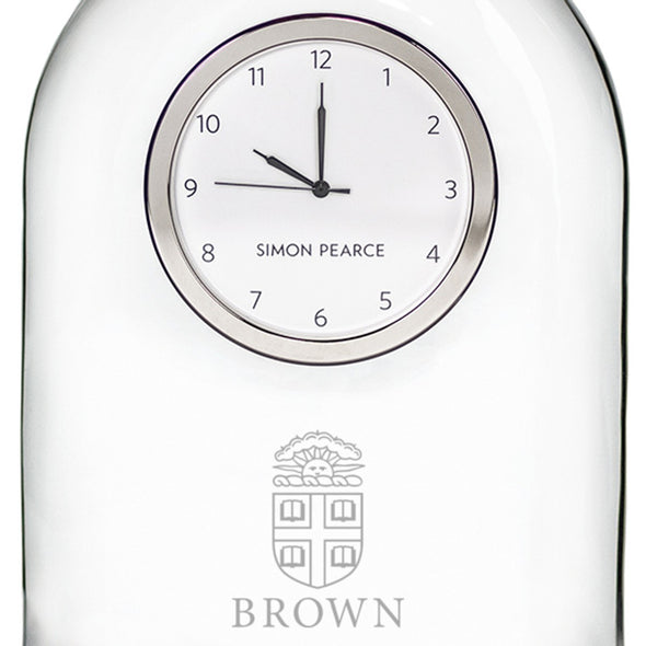 Brown Glass Clock by Simon Pearce Shot #2
